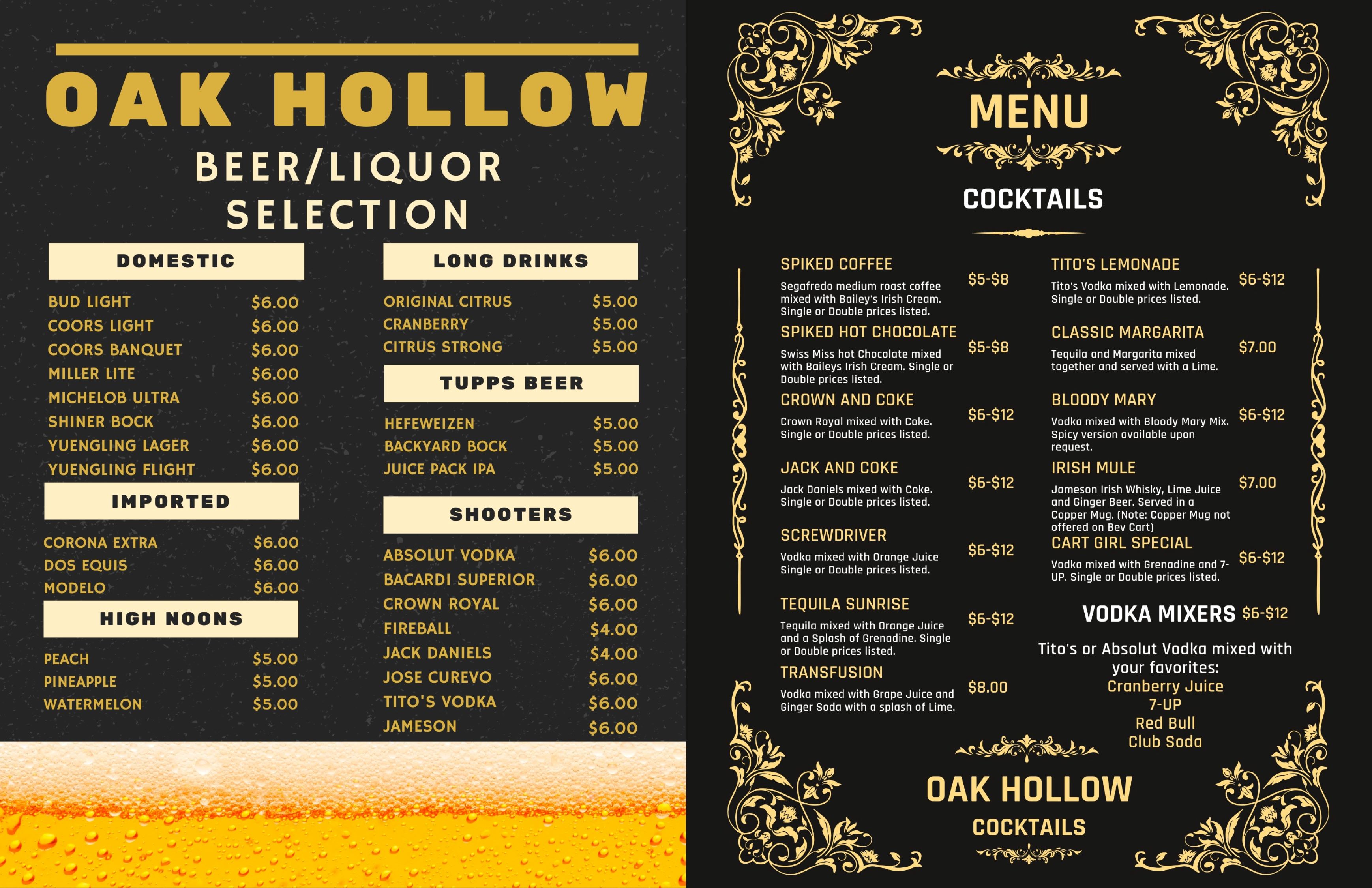 Dining Oak Hollow Golf Course